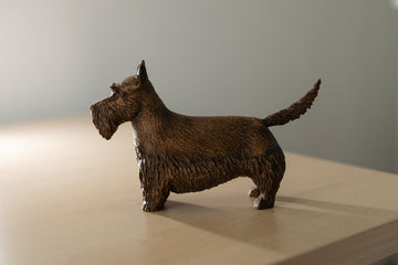 Scottish Terrier Wooden Figurine – Handcrafted Beechwood Dog Sculpture