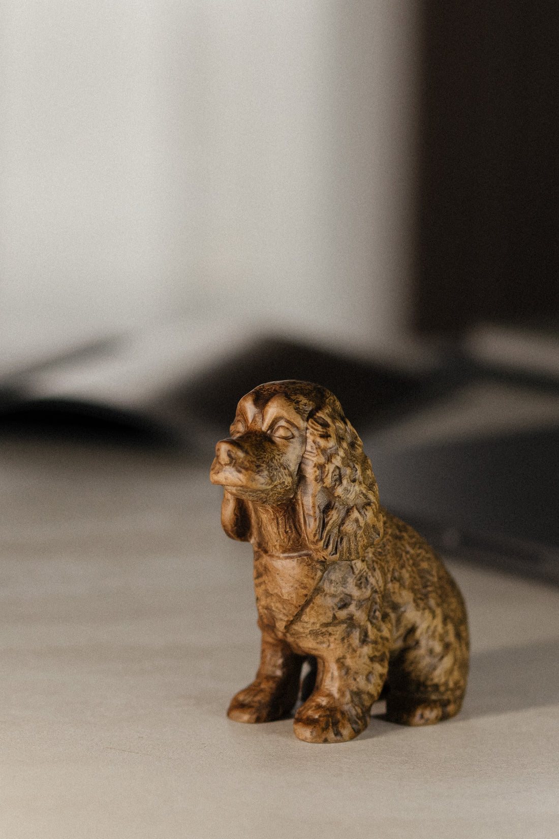 Cocker Spaniel Wooden Figurine
