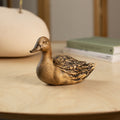 Duck wood sculpture, Wood carving duck decoy, Bird figurine farmhouse decor