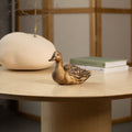 Duck wood sculpture, Wood carving duck decoy, Bird figurine farmhouse decor