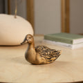 Duck wood sculpture, Wood carving duck decoy, Bird figurine farmhouse decor