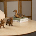 Duck wood sculpture, Wood carving duck decoy, Bird figurine farmhouse decor