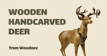 Best Christmas Gift for Deer Hunter: Unique Wooden Deer Statuette