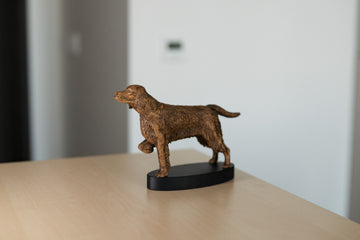 English Setter Wooden Figurine – Handcrafted Beechwood Dog Sculpture