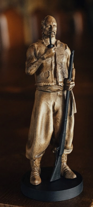Statuette Cossack With Tobacco Pipe