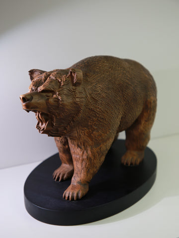 Wooden Bear Statue