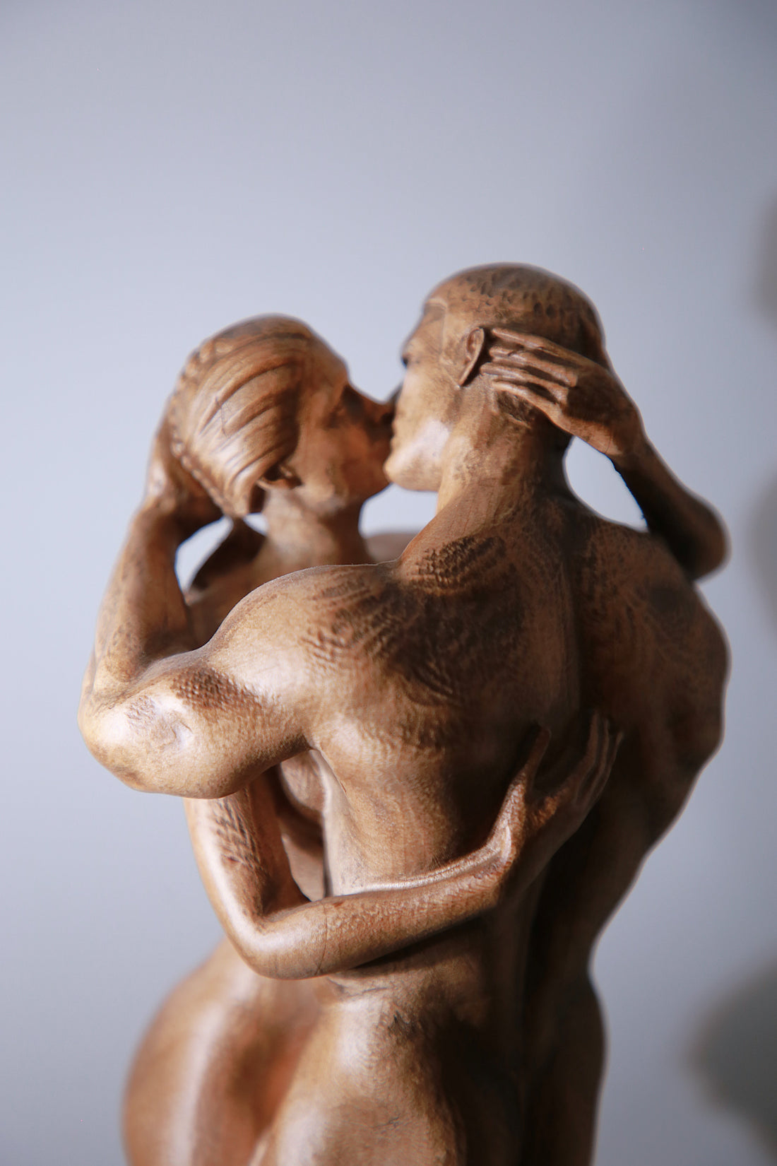 Wood Art Love Sculpture