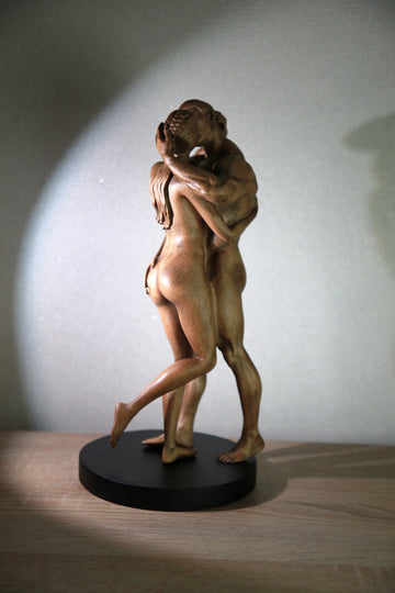 Wood Art Love Sculpture