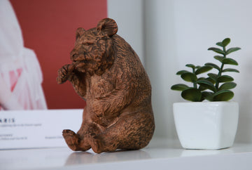 Wooden Panda Figurine