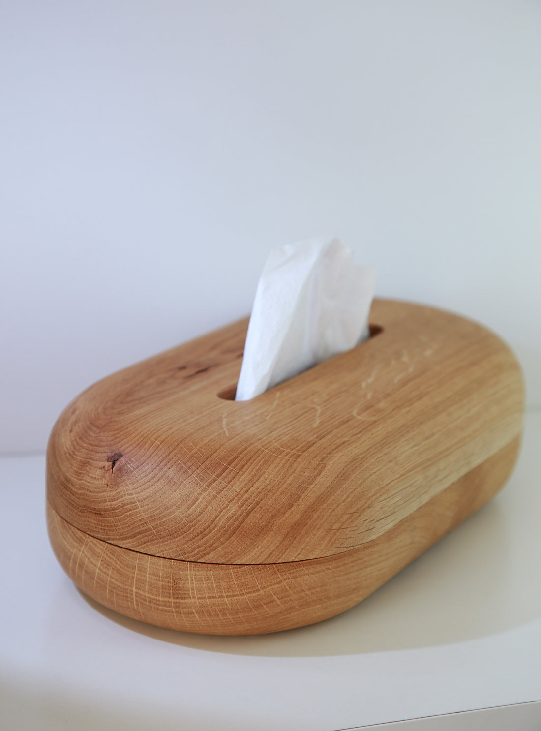 Solid Oak Wooden Tissue Box Cover