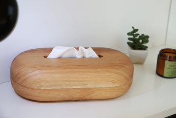 Solid Oak Wooden Tissue Box Cover
