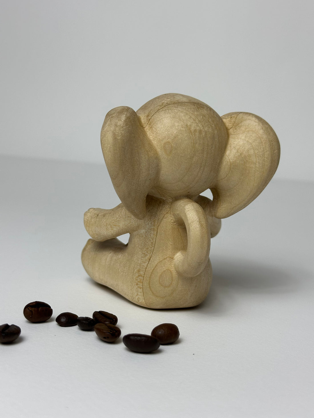 Set of 3 Wooden Animal Figurines — Bunny, Elephant &amp; Penguin