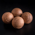 Tennis Decoration Set of 4 tennis wood balls of oak for tabletop & interior decor, Tennis Art, Tennis themed gifts