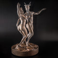 Statuette Satyr and Forest Nymph, Fantasy figurine, Wood Art Sculpture Bookshelf decor for 5th Anniversary