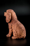 Cocker Spaniel figurine, Dog silhouette for bookshelf decor, English cocker spaniel