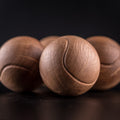 Tennis Decoration Set of 4 tennis wood balls of oak for tabletop & interior decor, Tennis Art, Tennis themed gifts