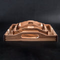 Wooden Ottoman Tray Wood Epoxy Tray set of 3 pcs Breakfast Tray Coffee Table Tray Farmhouse Serving Tray