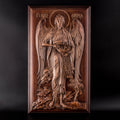 Handcarver Wooden Icon John the Baptist Christian Wall Art Our God Baptism Gift Holy Icon
