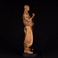 Statuette cossack with tobacco pipe, Wooden boockshelf decor, Wooden figurine, Wood carving sculpture, Ukrainian cossack