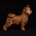 Wood carved statue Yorkshire terrier statuette, Dog miniature, Small pet figurine dog collectors' gift