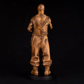 Statuette cossack with tobacco pipe, Wooden boockshelf decor, Wooden figurine, Wood carving sculpture, Ukrainian cossack