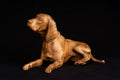 Beagle figurine Dog wooden statue Beagle statuette Dog lovers gift 5-th Anniversary gift Bookshelf decor