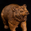 Wooden bear statue