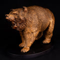 Wooden bear statue