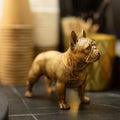French bulldog figurine wood carved, Small dog statue Gift for Dog Lover, Mini dog figurine