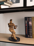 Wood Statue Gladiator with Mace Greek Warrior Sculpture, Roman Gladiator Figurine, Ancient Warrior statuette Gift for Husband