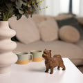 Yorkshire terrier statues Dog lovers gift, Wood carved yorkie sculpture, Small dog miniature for boolshelf decor